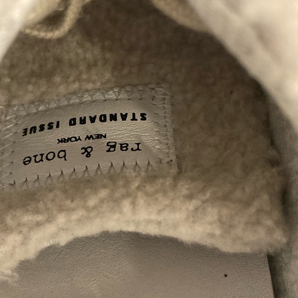 Rag and Bone | Standard Issue Shearling Fur Low-Top Sneaker. - Picture 9 of 13